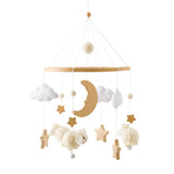Wooden Crib Mobile Bracket Newborn Sensory Toys Soothing A - Tophatter Daily Deals