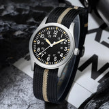 Military Quartz Field Watch 37mm Sapphire Fall 2025 - Tophatter Daily Deals