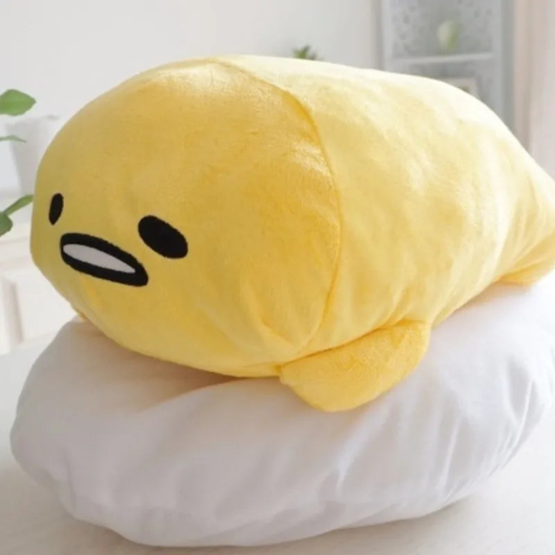 Sanrio Gudetama Plush Soft Stuffed Plushie Lazy Egg Pillow C - 30cm x 40cm Food - Tophatter Daily Deals