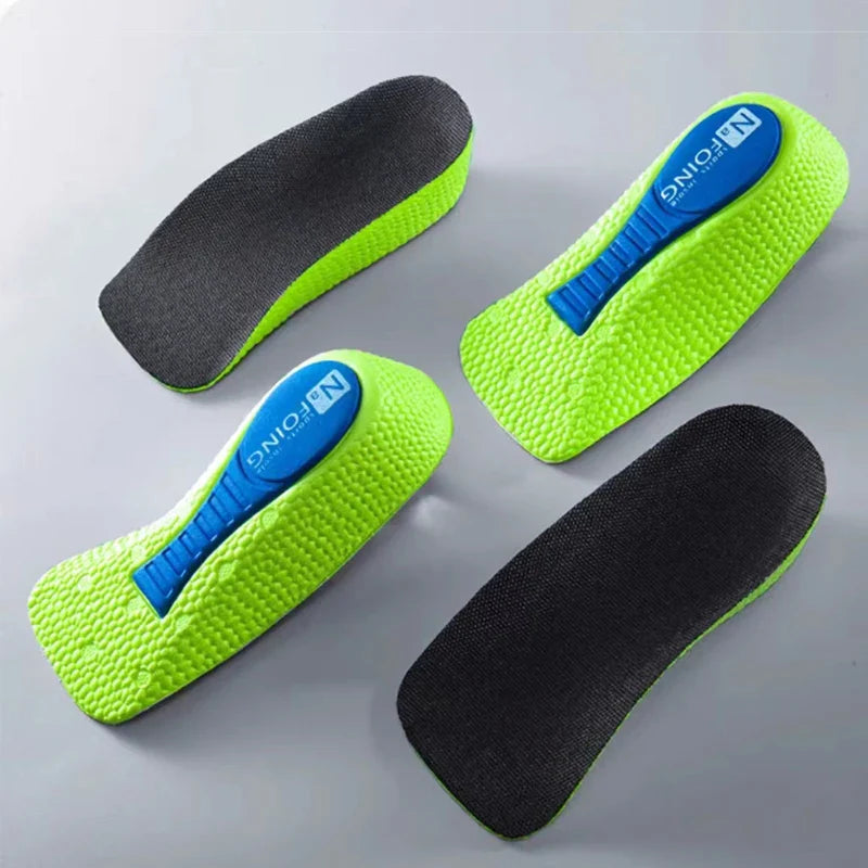 Height Increase Memory Foam Insoles With Arch Support Plantar Fascia Insole - Tophatter Daily Deals