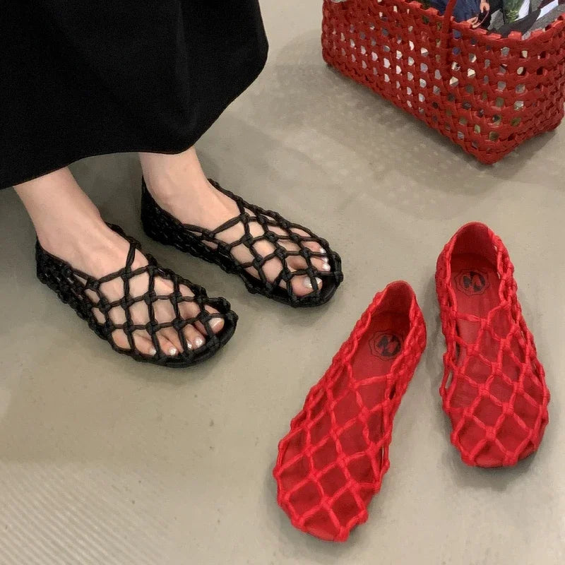 Breathable Women’s Ballet Flats - Mesh Weave, Summer - Tophatter Daily Deals