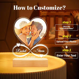 Customized Spotify Music Plaque Gifts For Anniversary Day Personalized Acrylic Photo Frame Lamp Custom Romantic Birthday Gifts Version E - Tophatter Daily Deals