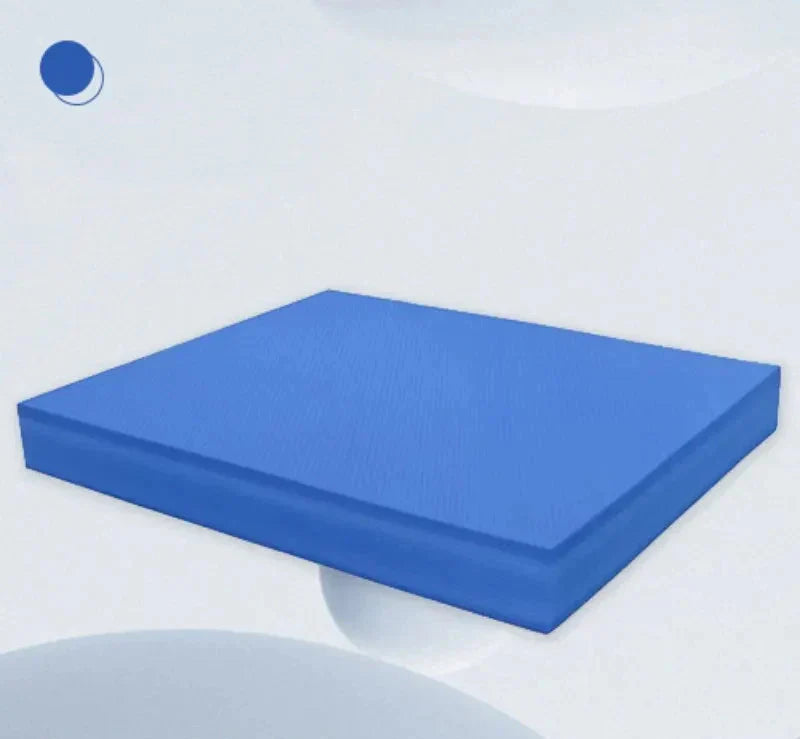 High-Density TPE Balance Pad Non-Slip Foam Cushion Blue Yoga & Pilates Mats - Tophatter Daily Deals
