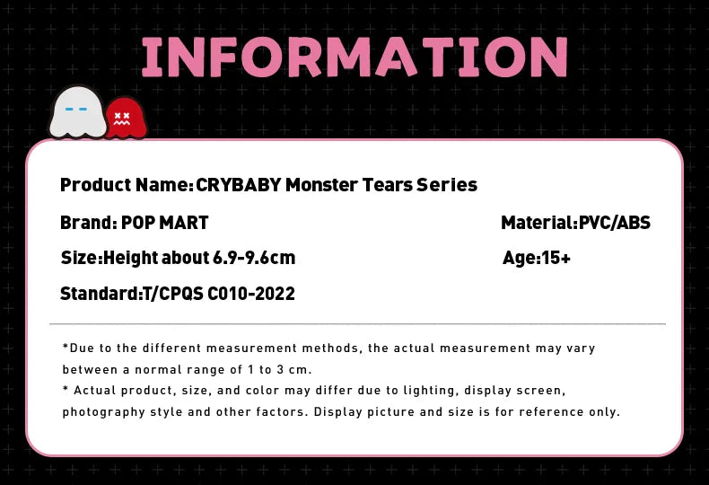 Genuine Pop Mart Crybaby Monster Tears Series Figurines Blind Box Animals - Tophatter Daily Deals