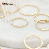 14K Gold Plated Brass Jewelry Ring Connectors Pack 10Pc - Tophatter Daily Deals