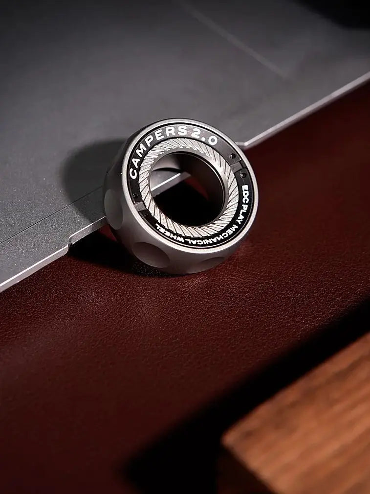 Magnetic Ratchet Fidget Ring Stainless Steel EDC Gift - Tophatter Daily Deals