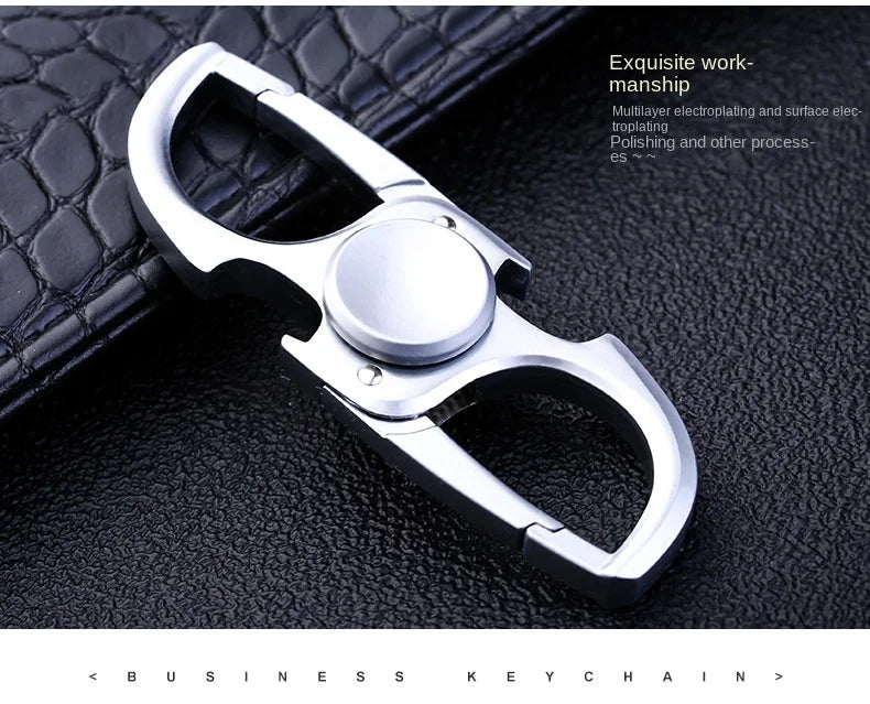 Fidget Spinner Keychain Stainless Steel EDC Gift 2025 - Tophatter Daily Deals