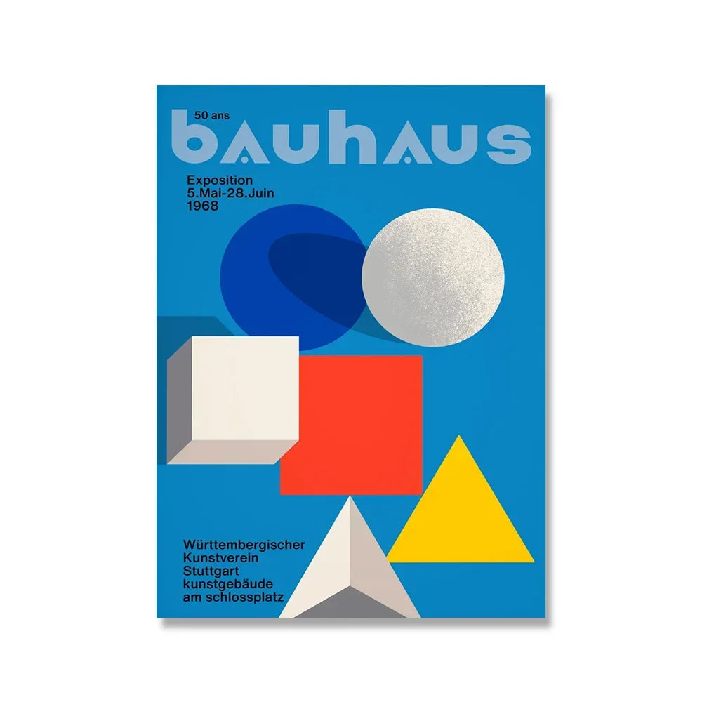 Bauhaus Canvas Wall Art Print Pink Quote Modern Nordic 15 - Tophatter Daily Deals