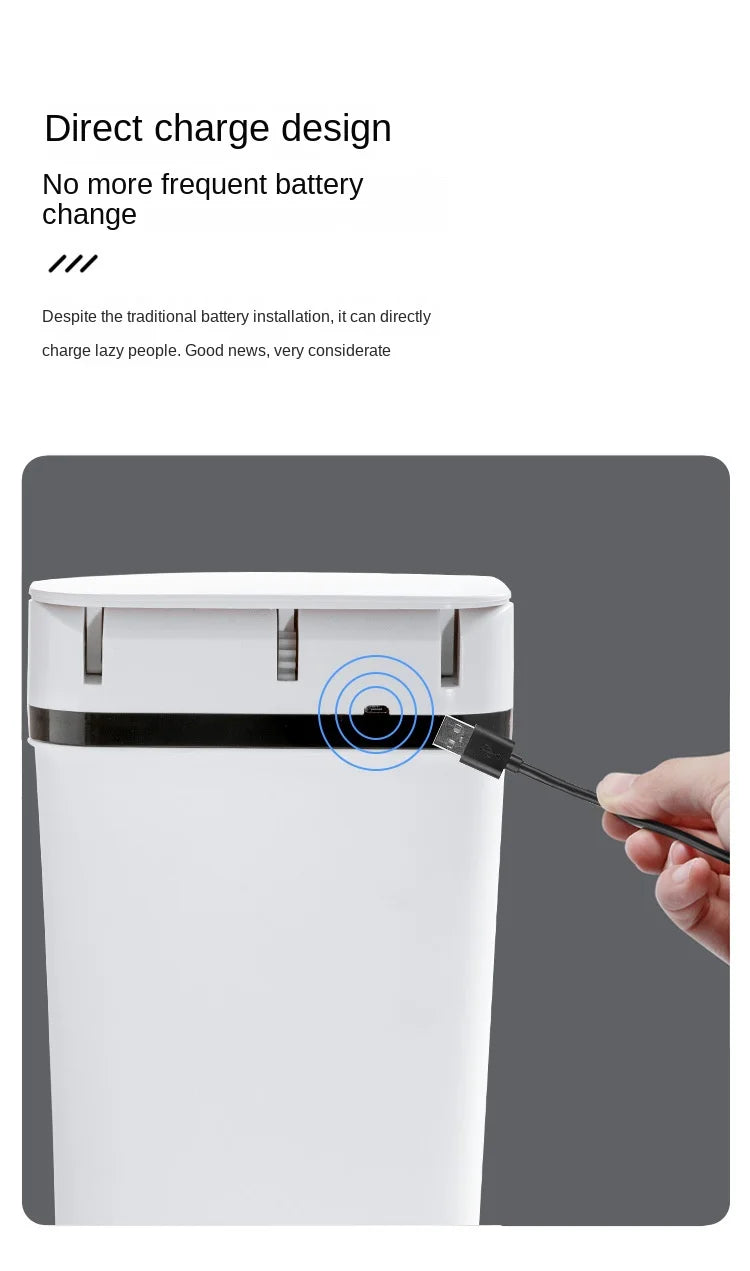 Smart Trash Can Automatic Sensor Bin Touchless Odor Control - Tophatter Daily Deals