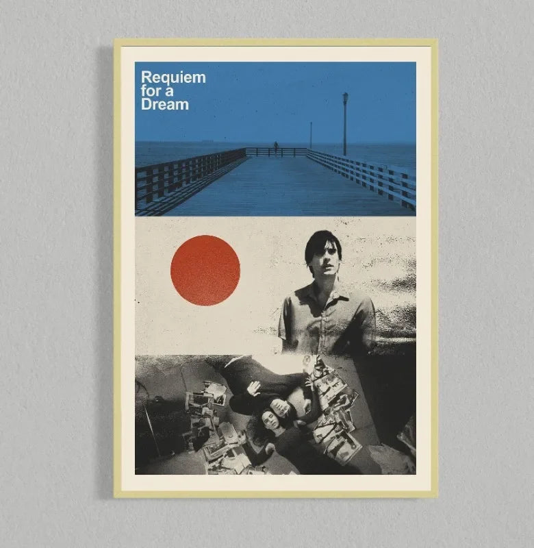 Retro Movie Poster Canvas Collage Mid Century Wall Art 5 - Tophatter Daily Deals