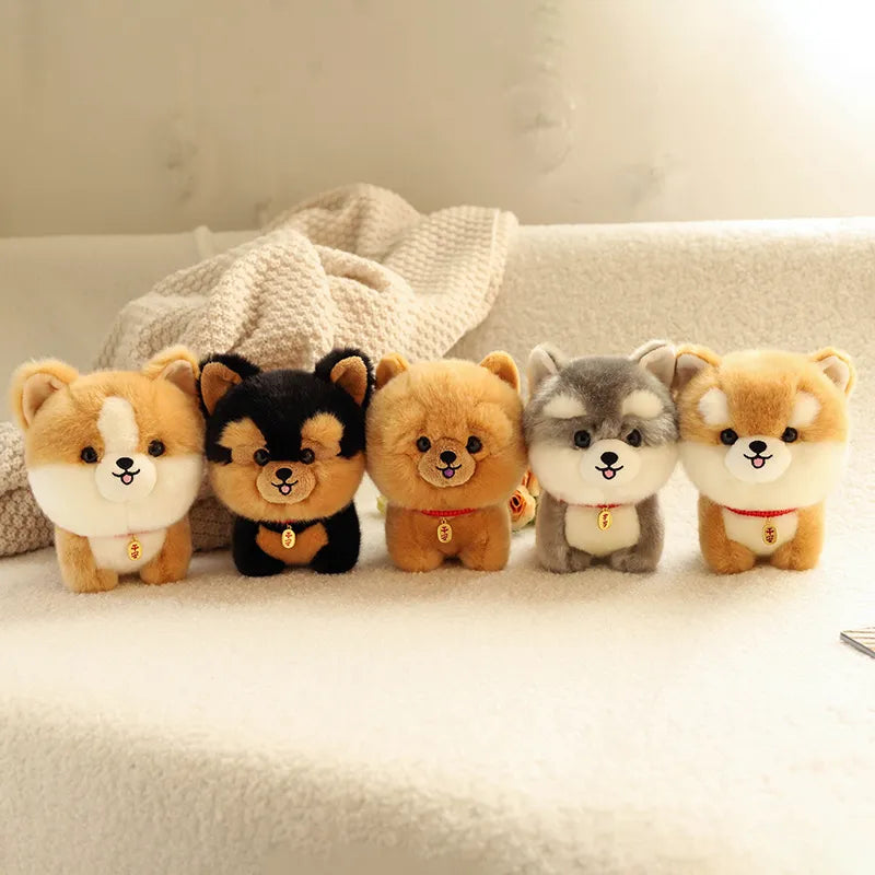 Corgi Dog Plush Toy Stuffed Animal Shiba inu ChowChow Yorkshire Bichon Husky Plush Animals - Tophatter Daily Deals