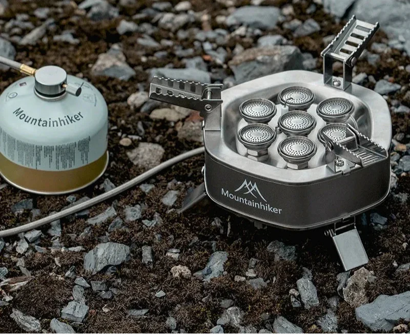 Seven Star 18000W Portable Gas Stove Silver Camp Cooking - Tophatter Daily Deals