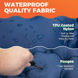 Double Sleeping Pad Inflatable Camping Navy Blue Camping & Hiking - Tophatter Daily Deals