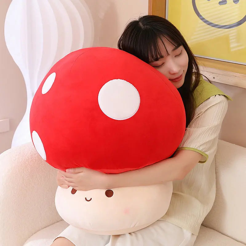 Mushroom Plush Toy Shiitake Mushroom Super Mario Level Up Food - Tophatter Daily Deals