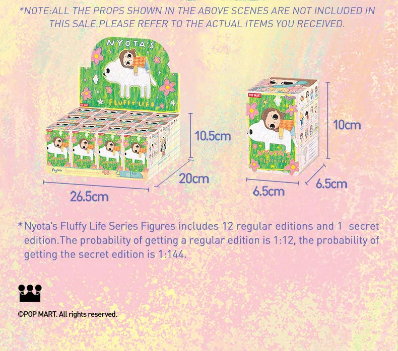 Genuine Pop Mart Nyota's Fluffy Life Series Blind Box Figure Animals - Tophatter Daily Deals