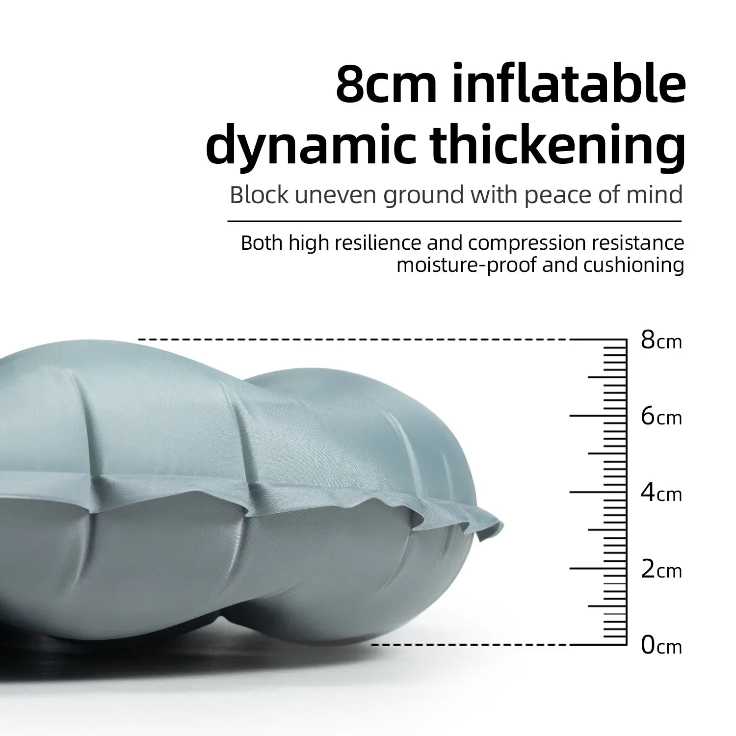 Inflatable Camping Sleeping Pad Waterproof Blue Camping & Hiking - Tophatter Daily Deals