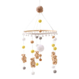 Wooden Rabbit Crib Mobile Newborn Sensory Toys Soft bed bell 12 - Tophatter Daily Deals