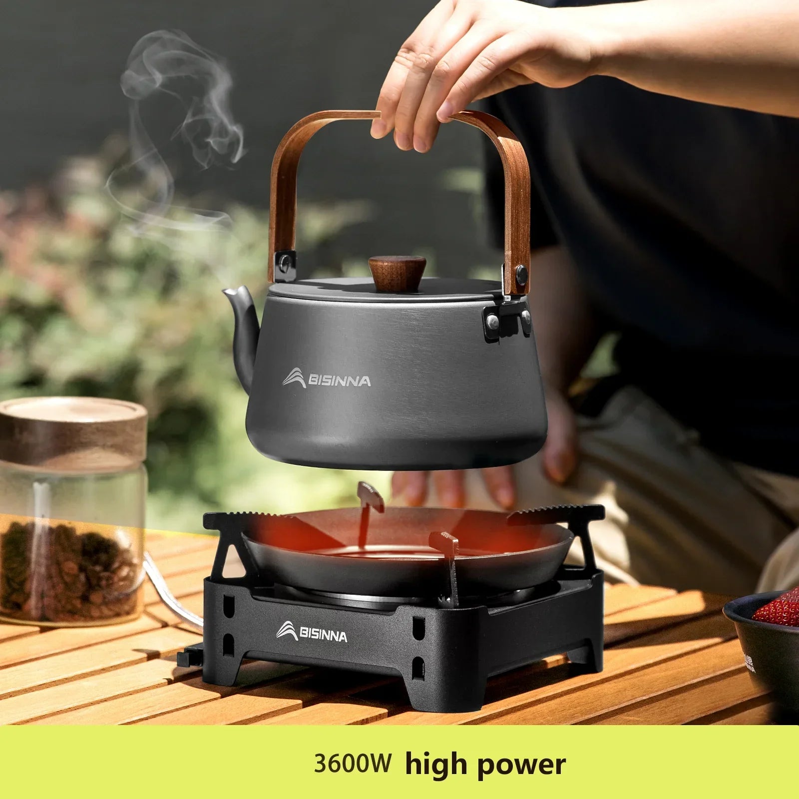 3600W Infrared Camping Gas Stove Black Camp Cooking - Tophatter Daily Deals