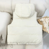 Insulating Women’s Hooded Puff Vest - Hip-Length, Down - Tophatter Daily Deals