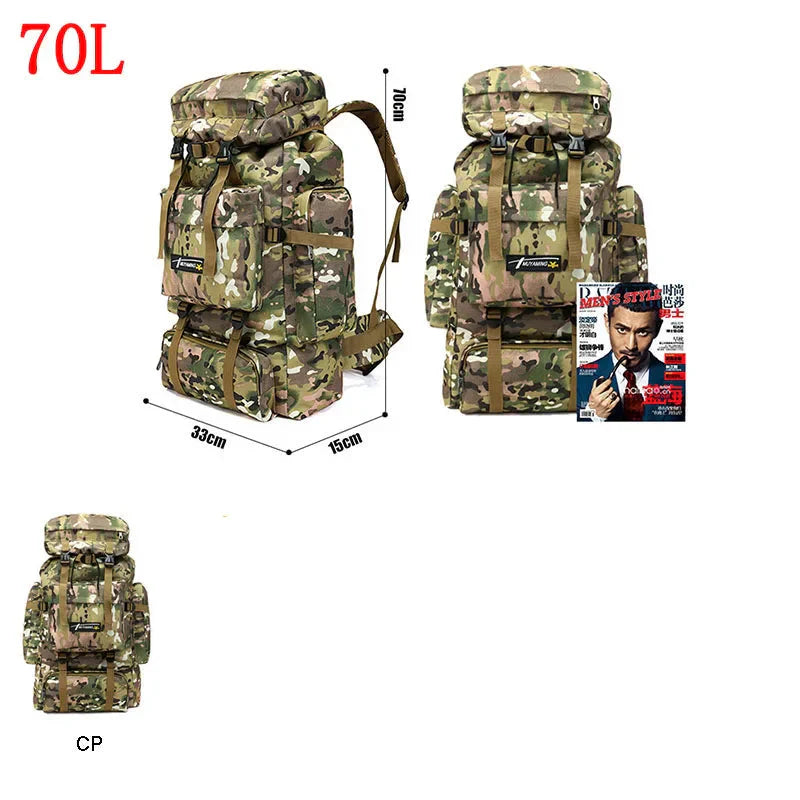 Outdoor Backpack Oxford MOLLE Rucksack Camouflage Backpacks - Tophatter Daily Deals
