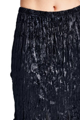Women's Pleated Velour with Chiffon Long Skirt Skirts - Tophatter Daily Deals