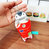 Penguin Ebi Fried Shrimp Prawn Plush Keychain 10cm Fish Food - Tophatter Daily Deals