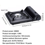 Single-Burner Camping Gas Stove Black Camp Cooking - Tophatter Daily Deals