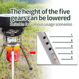 8400W Foldable Gas Camping Stove Silver Camp Cooking - Tophatter Daily Deals