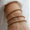 Stainless Steel Rope Chain Bracelet Twisted Singapore - Tophatter Daily Deals