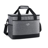 26L Insulated Cooler Bag Camping Dark Gray Duffel Bags - Tophatter Daily Deals