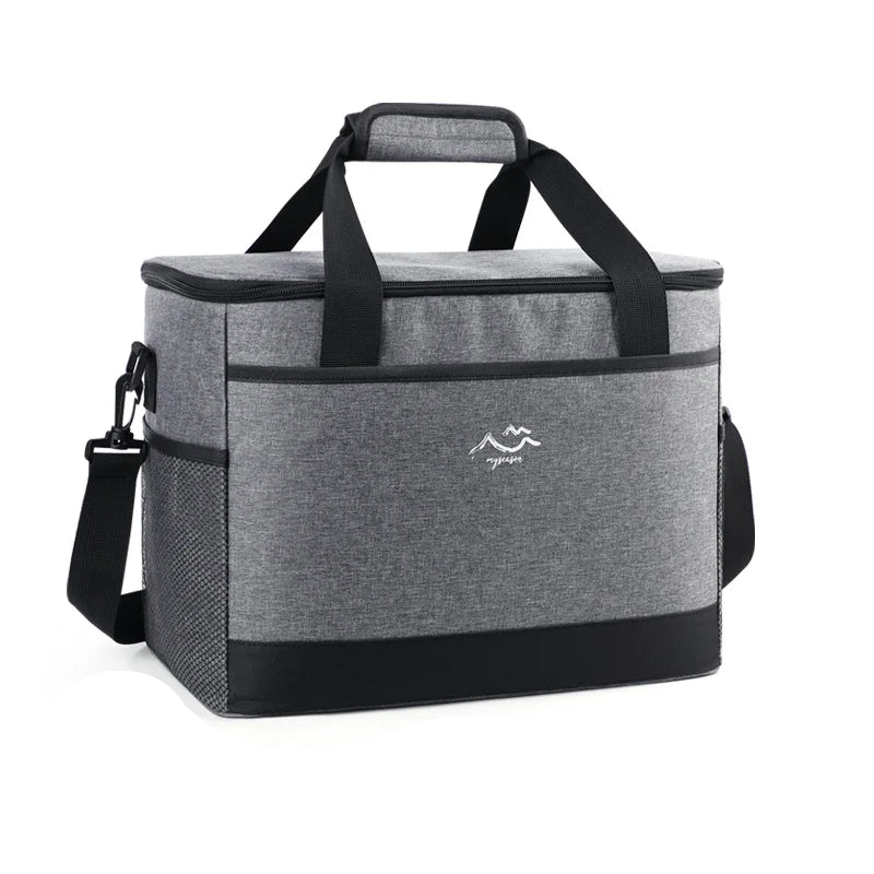 26L Insulated Cooler Bag Camping Dark Gray Duffel Bags - Tophatter Daily Deals