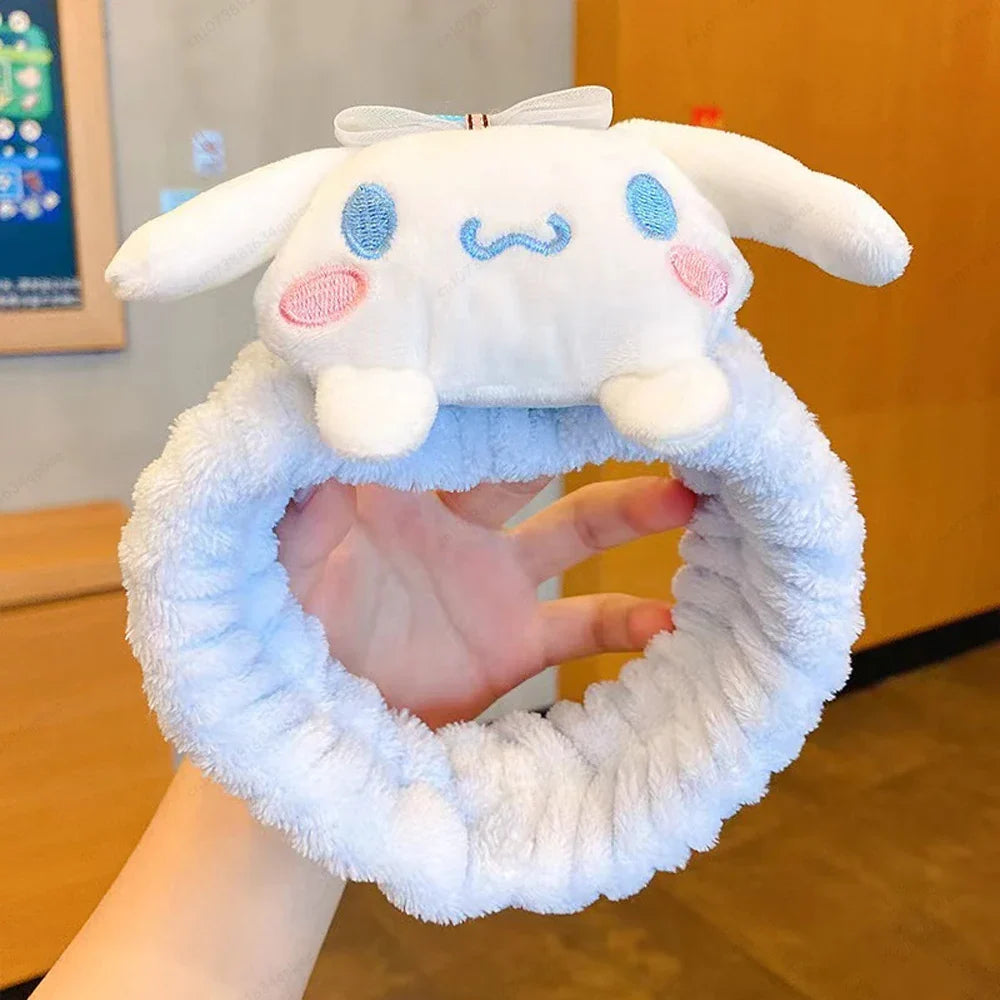 Headband for Washing Face Sanrio Kuromi Melody Cinnamoroll Cinnamoroll Spa Headband Anime - Tophatter Daily Deals