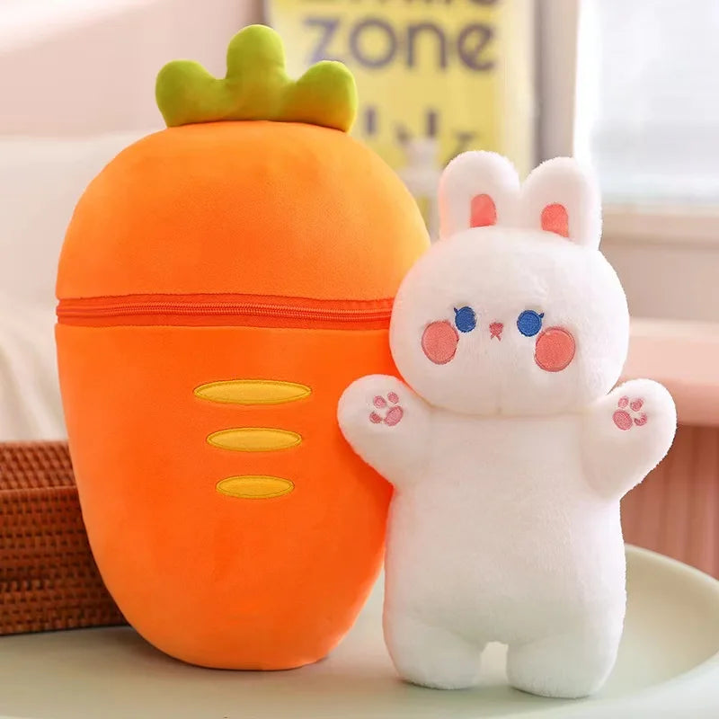 Bunny Taiyaki Plush Toys Cute Strawberry Pig Rabbits Carrot Rabbit Animals - Tophatter Daily Deals
