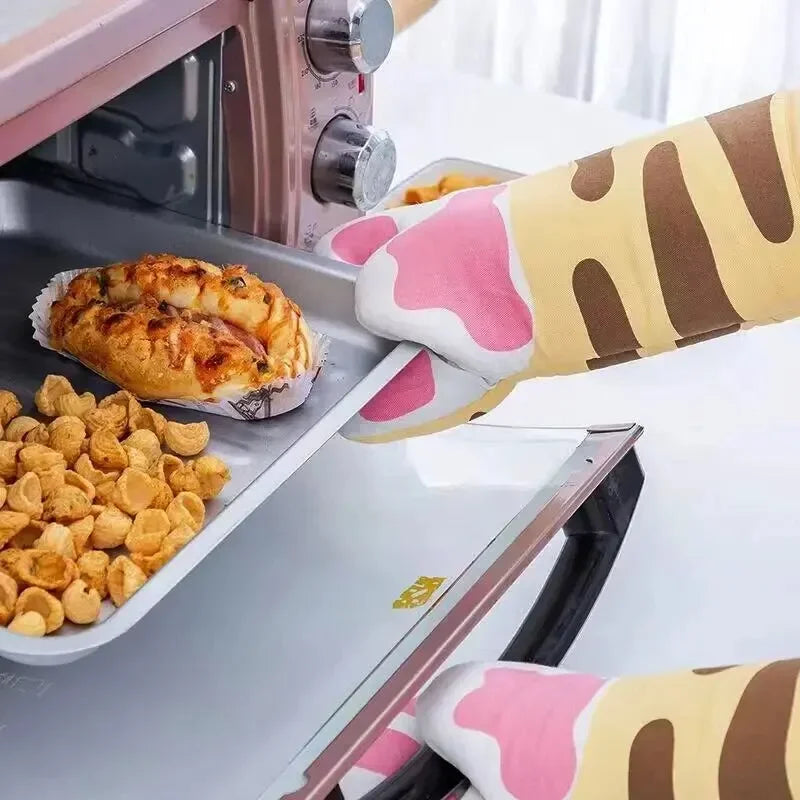 Cat Paw Oven Gloves Tiger Stripes Animals - Tophatter Daily Deals