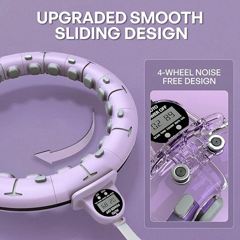 Weighted Fitness Hoop with Counter Fitness - Tophatter Daily Deals