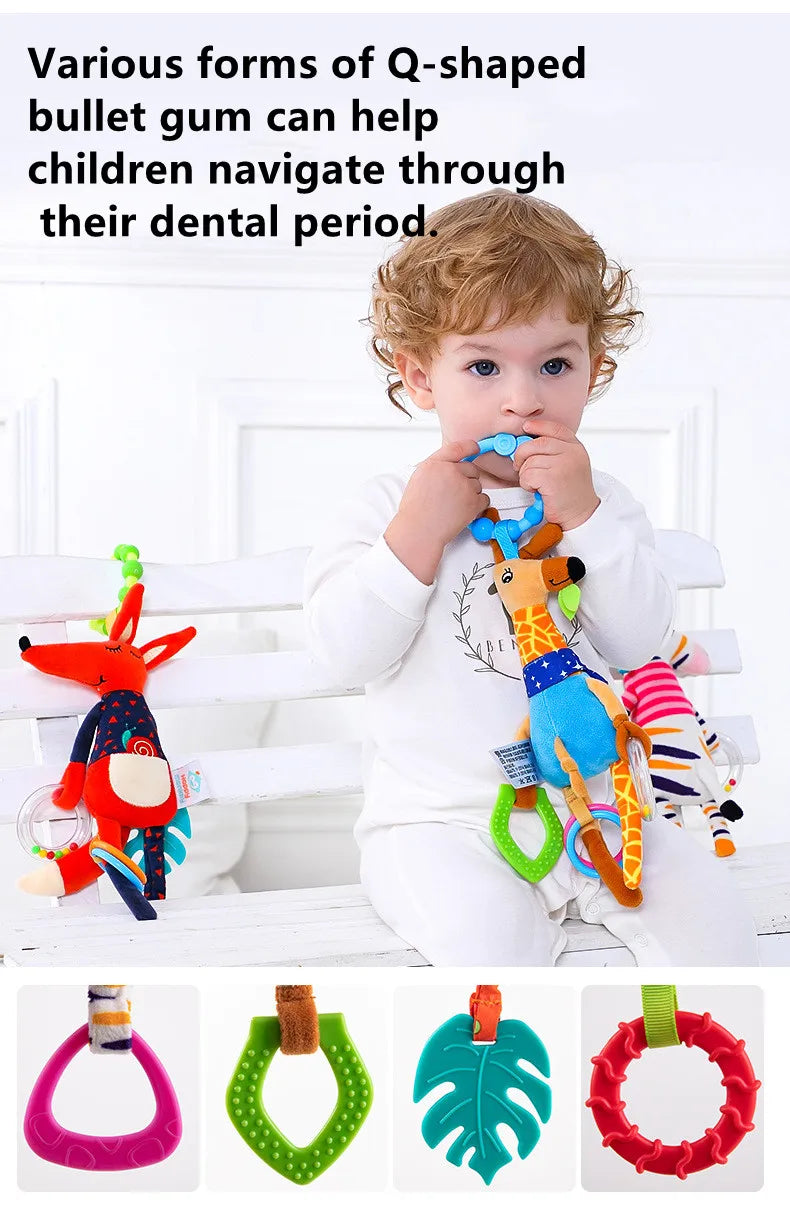 Giraffe Spiral Crib Toy Newborn Sensory Toys Rattle - Tophatter Daily Deals