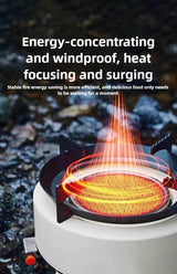 12800W Infrared Camping Gas Stove White Camp Cooking - Tophatter Daily Deals