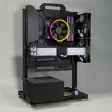 Open Frame Aluminum PC Case Rack EATX Water Cooling - Tophatter Daily Deals