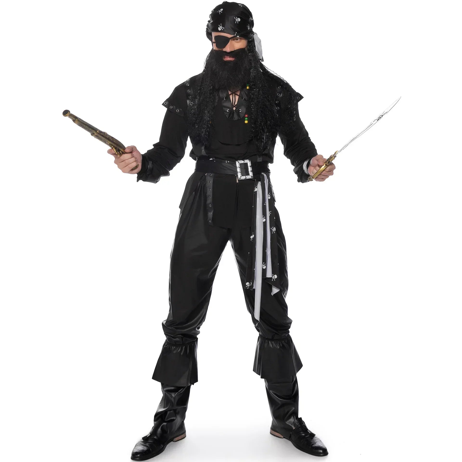 Pirate Costume Couple Set Halloween Carnival Cosplay - Tophatter Daily Deals