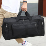 Travel Duffel Nylon Bag for Men and Women (Black) Luggage & Bags > Duffel Bags > Gym Duffel Bags - Tophatter Daily Deals