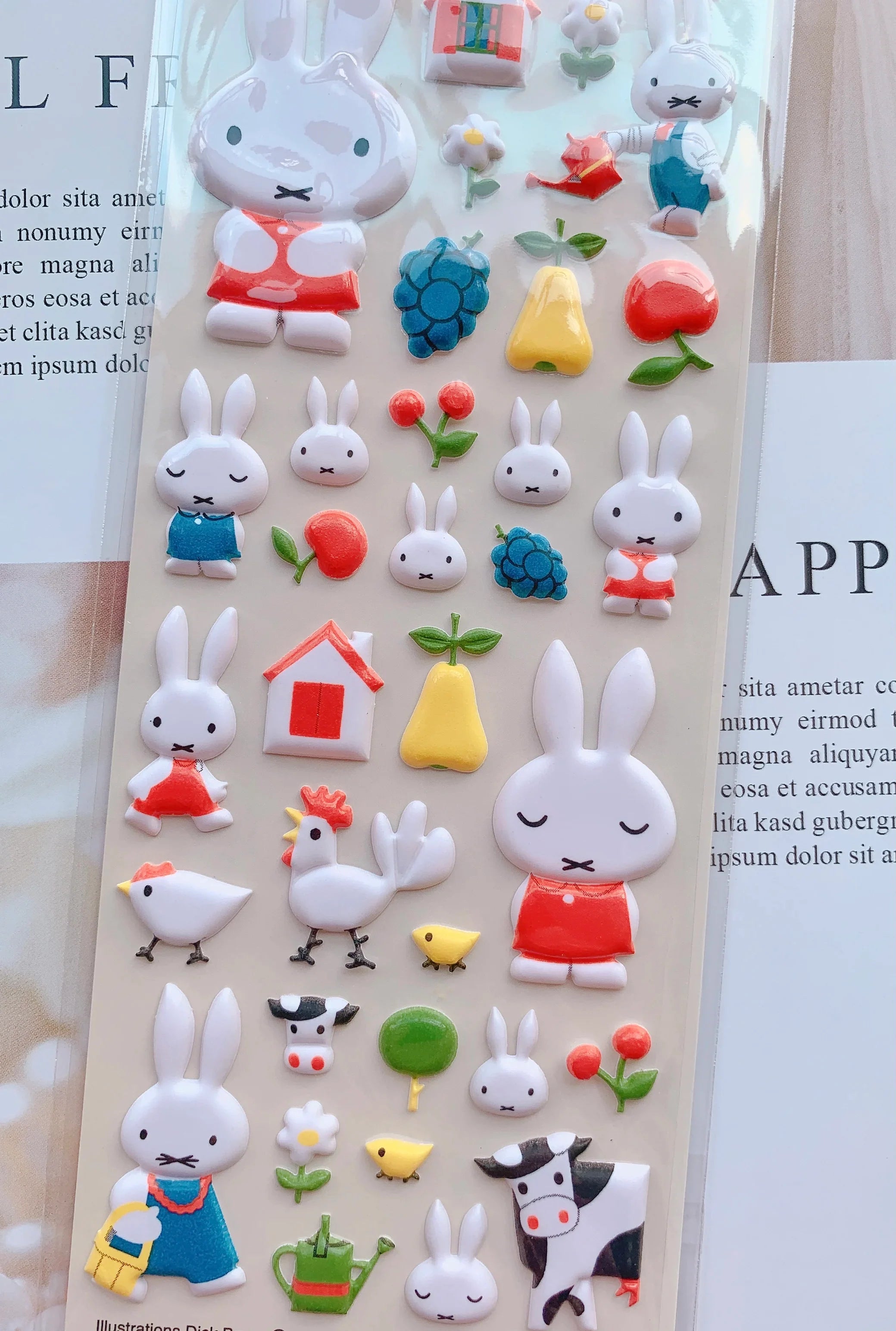 Miffy 3D Stickers Animals - Tophatter Daily Deals