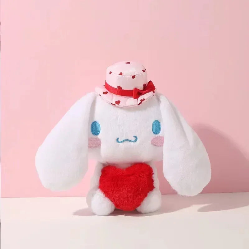 Sanrio Hello Kitty Kuromi Melody Cinnamoroll Stuffed Toys Kawaii Cinnamoroll Heart (20cm) Anime - Tophatter Daily Deals