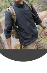 Lightweight Men’s Jacket - Tactical Zip, Polyester, Summer - Tophatter Daily Deals