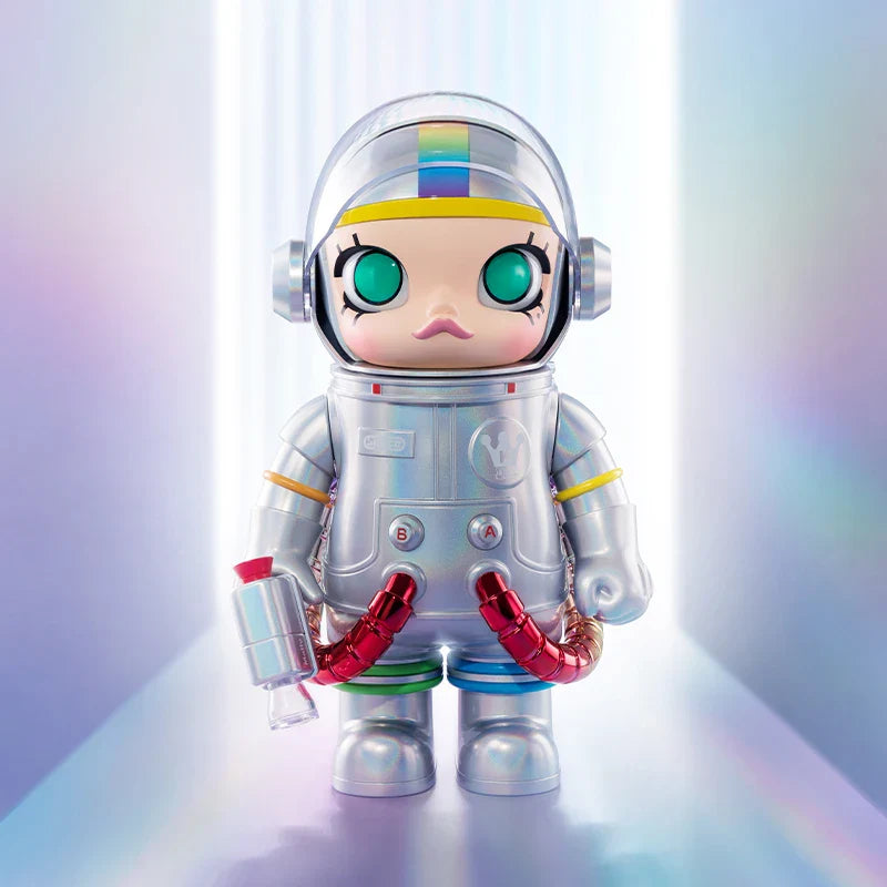 Genuine Pop Mart Mega Space Molly 400% Rainbow 2.0 Limited Edition Outer Space - Tophatter Daily Deals