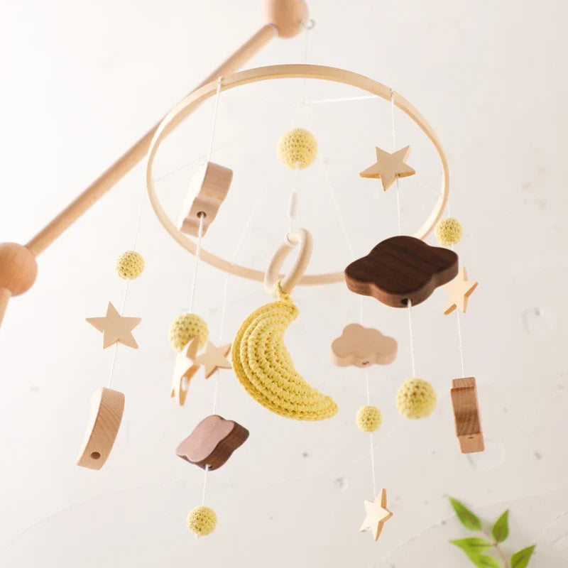 Hot Air Balloon Crib Mobile Newborn Sensory Toys Soothing - Tophatter Daily Deals