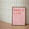 Black Cat Wall Art Red Orange Canvas Print Waterproof 11 - Tophatter Daily Deals