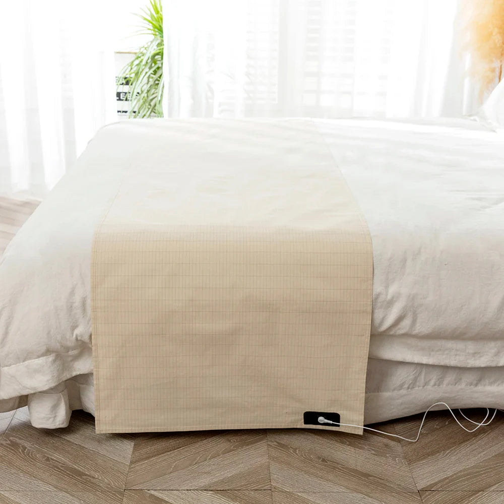 Grounding Earthing Bed Sheet With 4m Conductive Cable - Tophatter Daily Deals