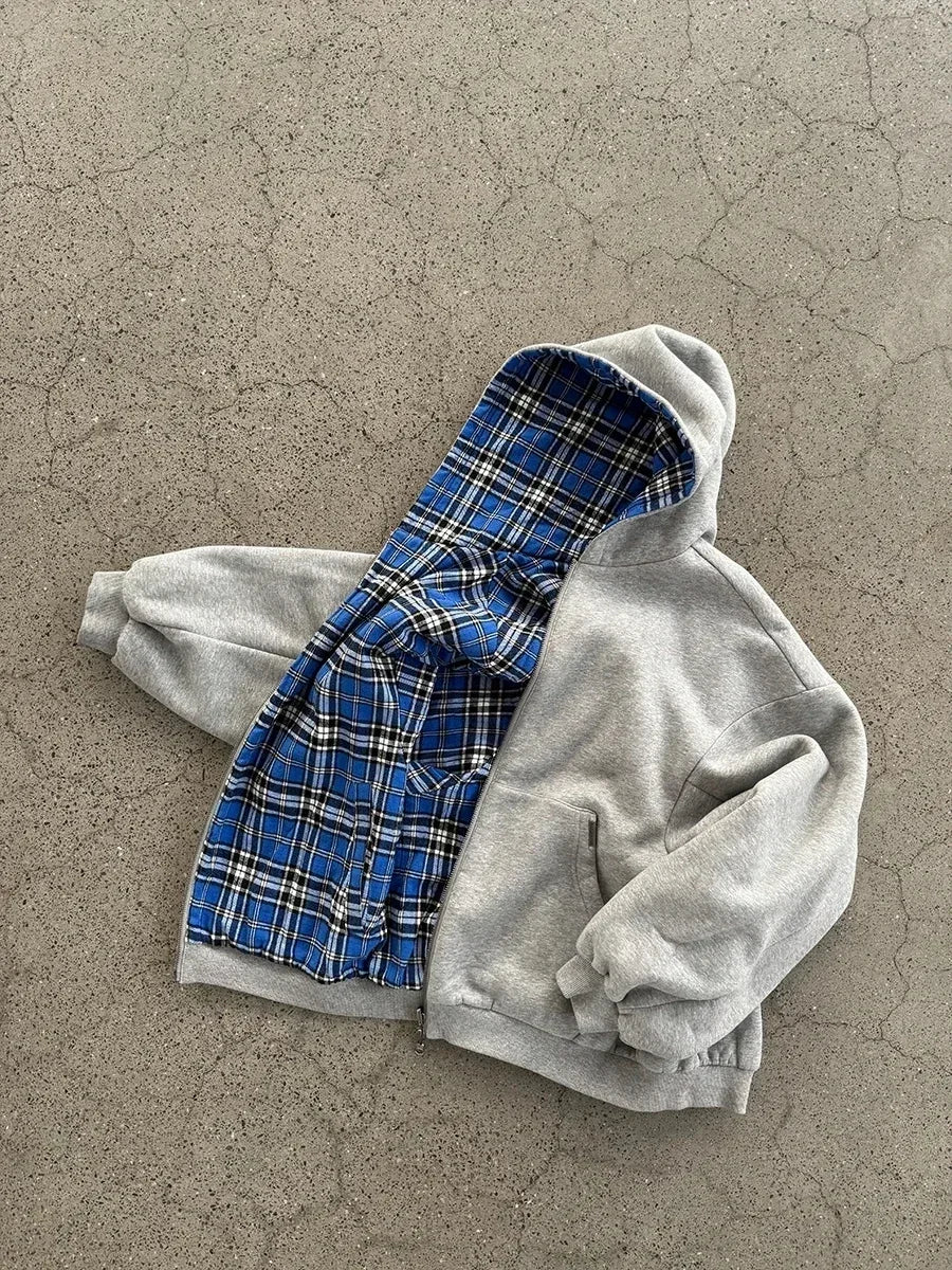 Oversized Cozy Women's Zip Hoodie - Boxy Cut, Cotton - Tophatter Daily Deals