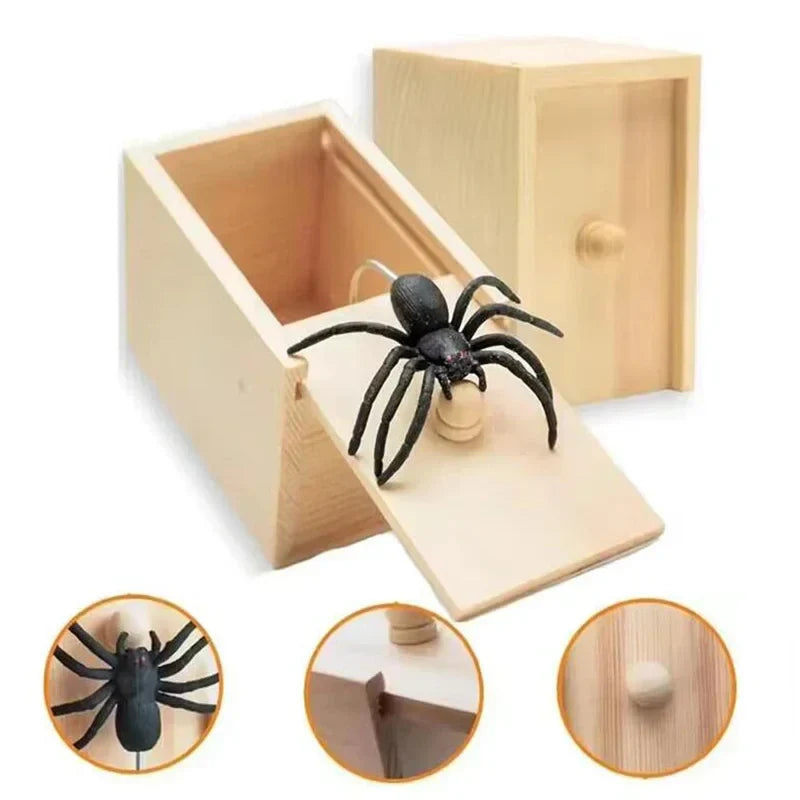 Funny Pop-Up Spider Scare Box - Desk Decor Gag Gift for Halloween, Christmas & Birthday, Novelty Office Toy & Home Decoration - Tophatter Daily Deals