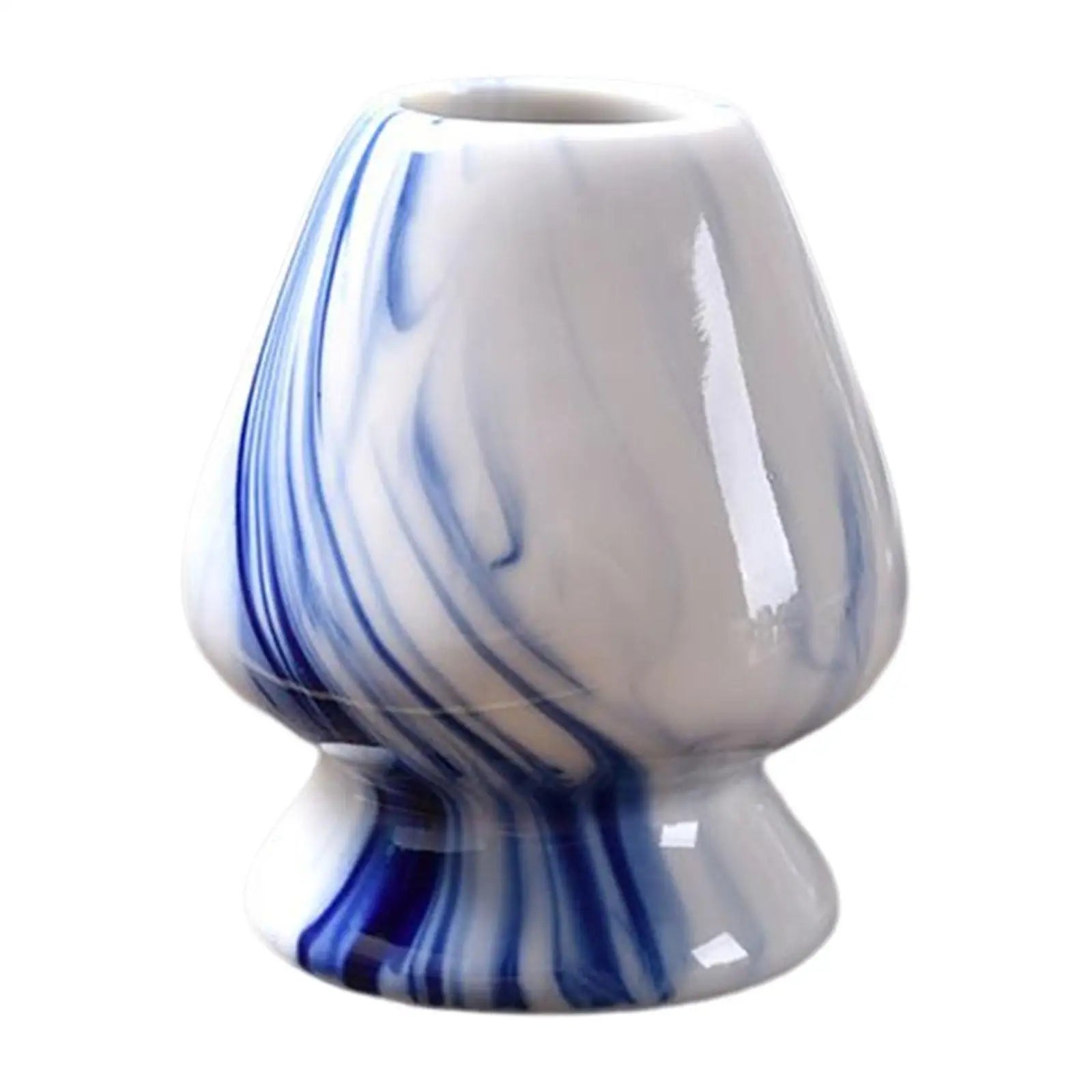Matcha Whisk Holder Ceramic Chasen Stand Home Teaware Blue and White - Tophatter Daily Deals